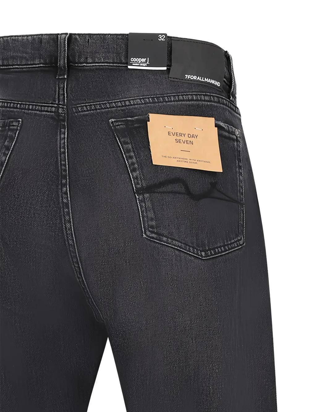 7 For All Mankind high-rise jeans Zwart