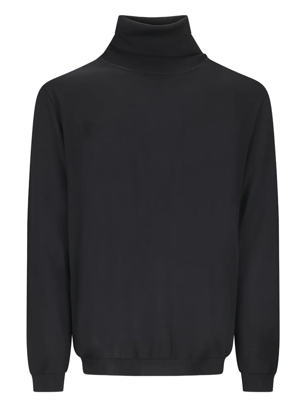 Lardini turtleneck wool sweater Zwart