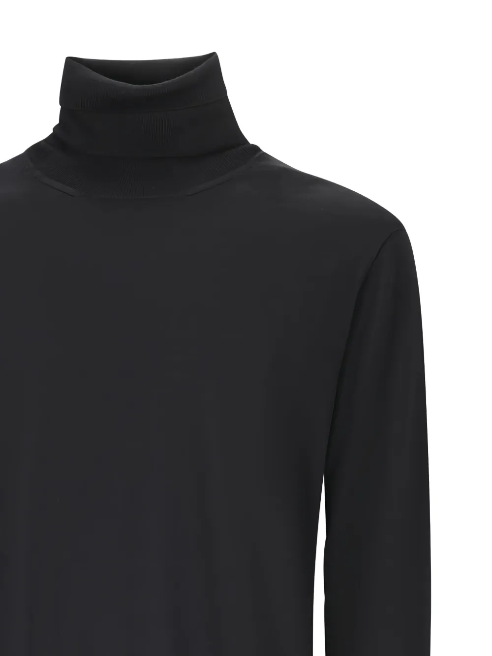 Lardini turtleneck wool sweater Zwart