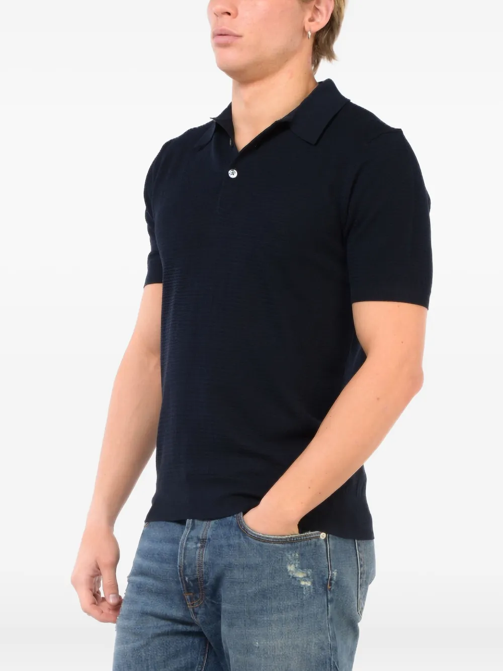 Hosio short-sleeve polo shirt | Blue | Image 1