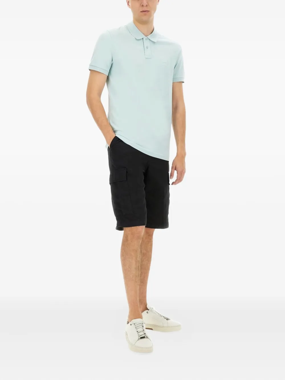 BOSS small-logo polo shirt - Groen