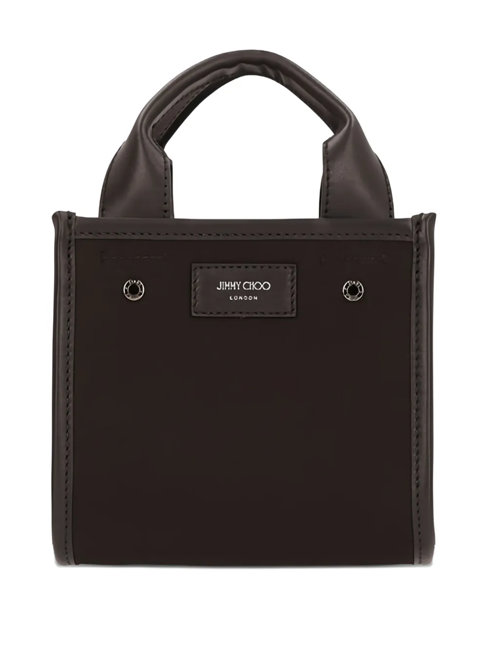Jimmy Choo leather-trimmed tote bag Zwart