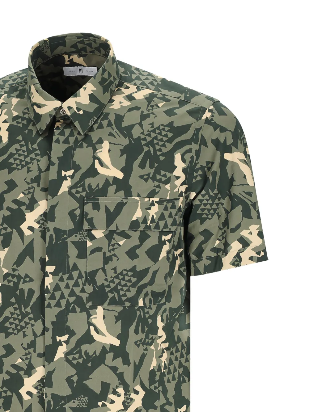PT Torino Overhemd met geometrische print Groen