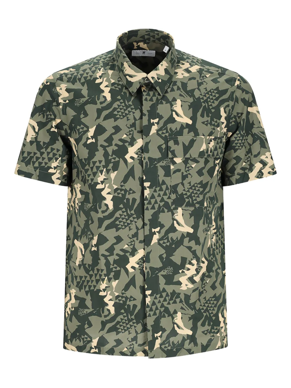 PT Torino Overhemd met geometrische print Groen