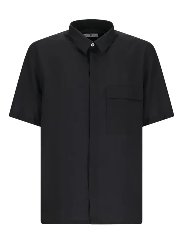 PT Torino Pocket Short-sleeved Shirt in Black