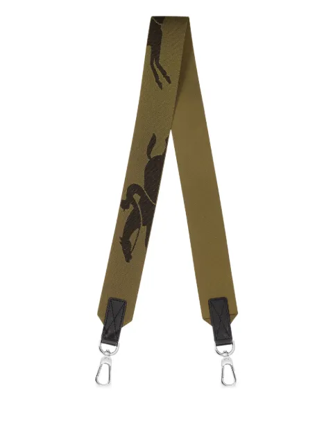 Longchamp correa de hombro para bolsa con logo en jacquard