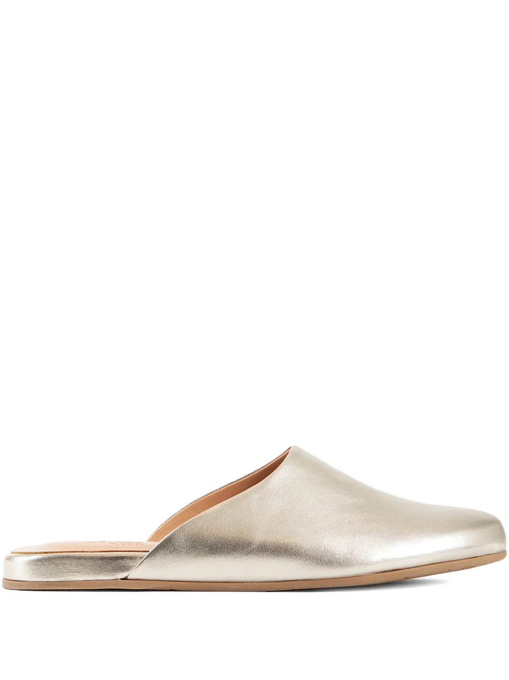 Ancient Greek Sandals The Slipper calf leather mules Goud