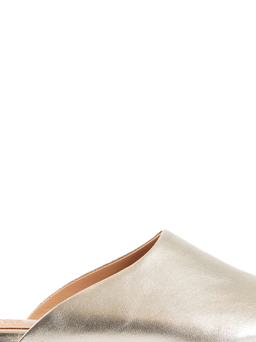 Ancient Greek Sandals The Slipper calf leather mules Goud