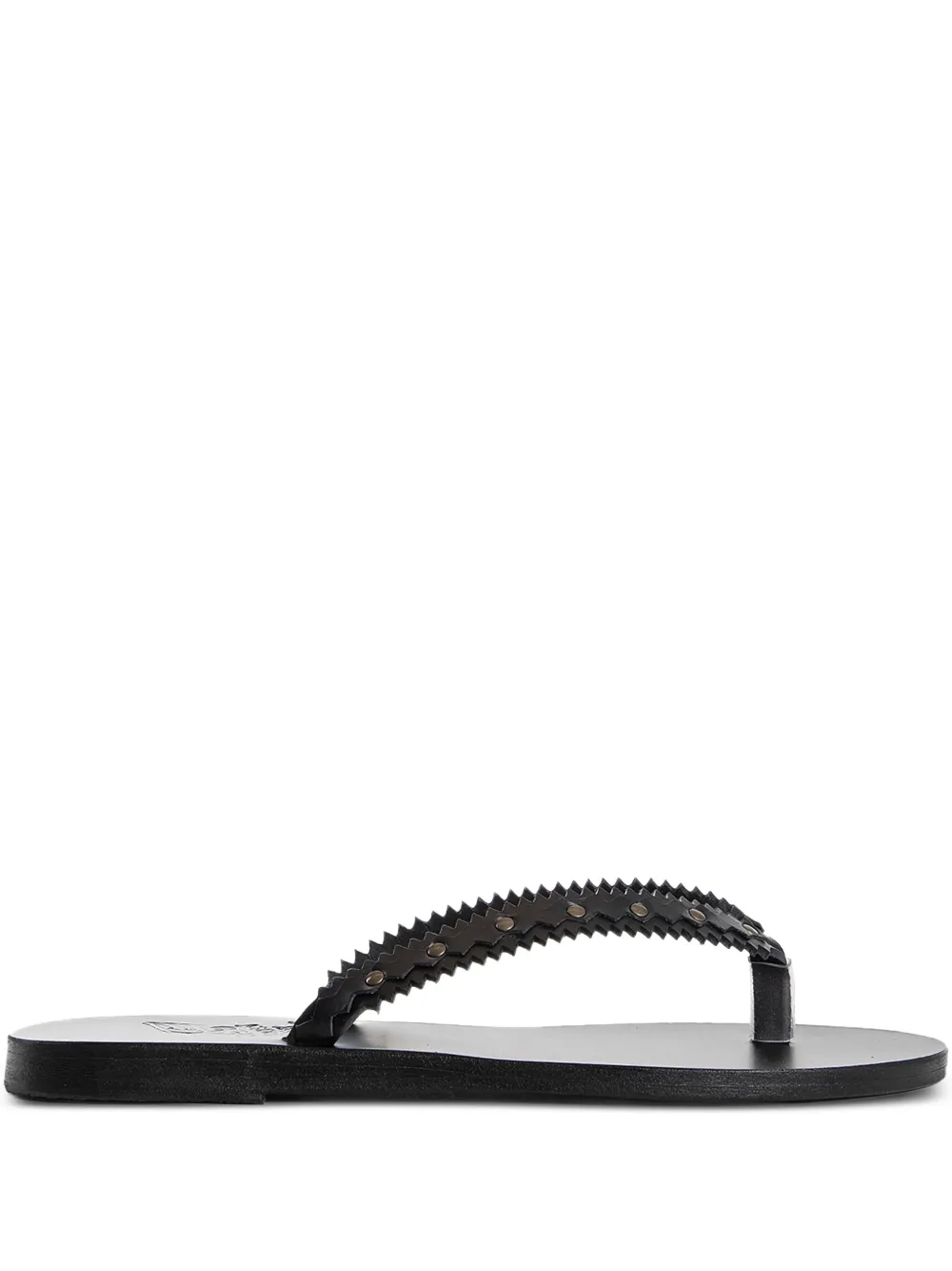 Ancient Greek Sandals Spatgi leather sandals Black