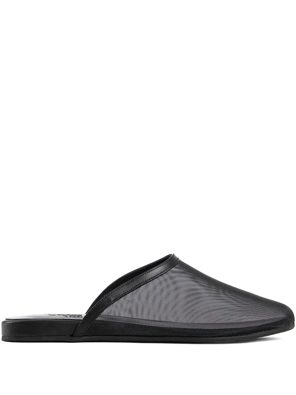 Ancient Greek Sandals The Slipper Mesh Mules In Black