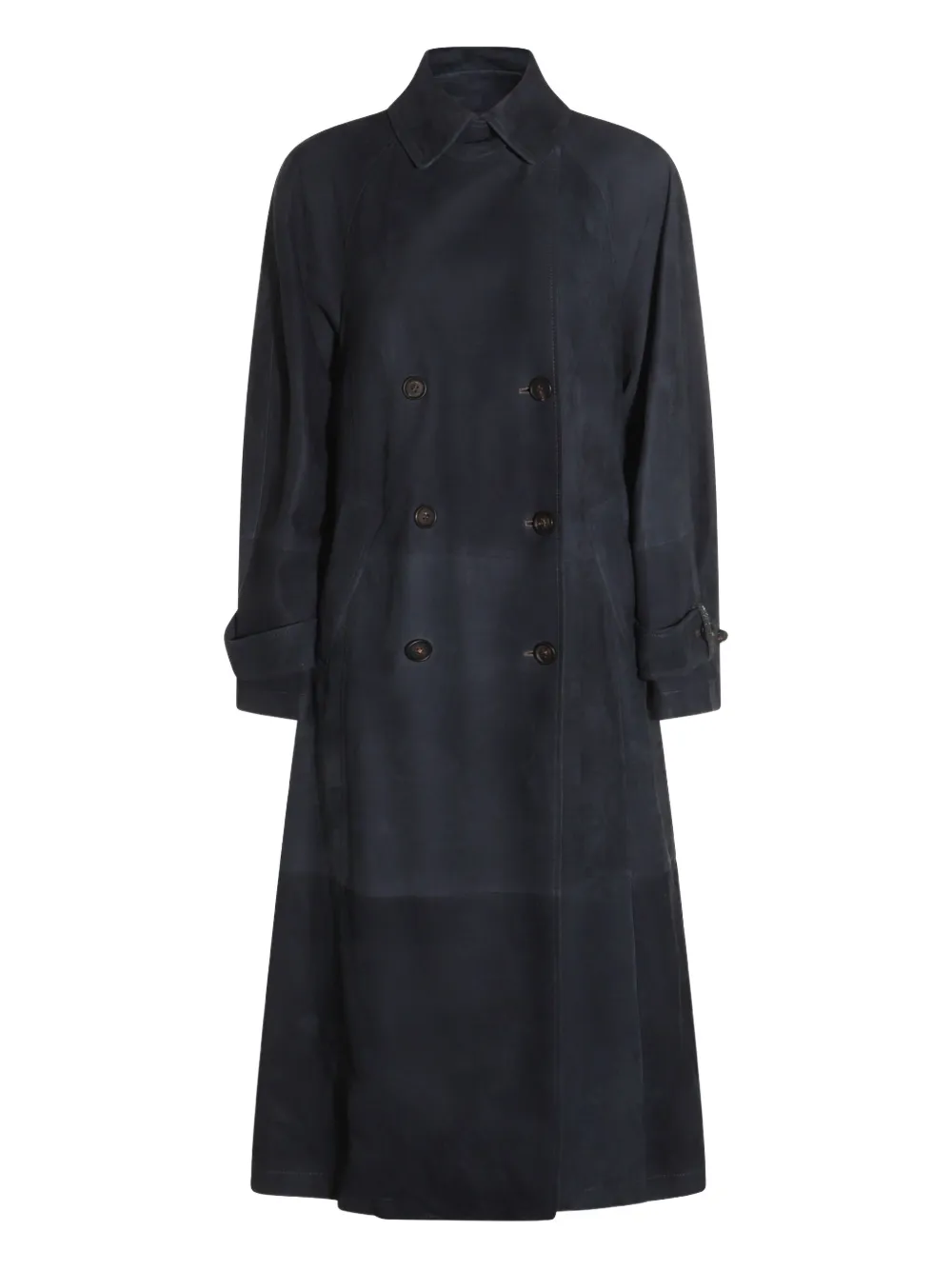 BRUNELLO CUCINELLI SUEDE TRENCH COAT