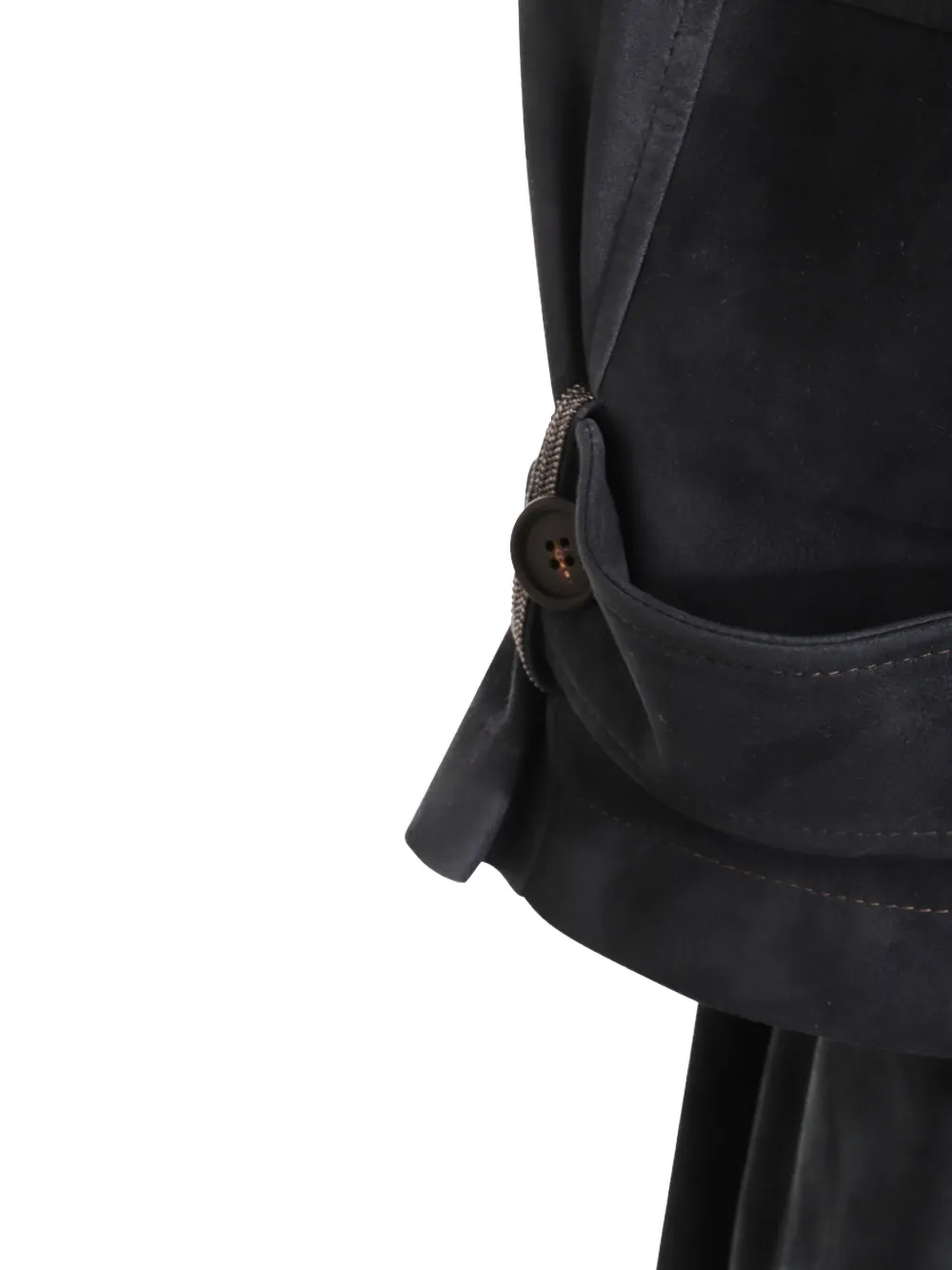 BRUNELLO CUCINELLI SUEDE TRENCH COAT