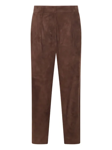 Brunello Cucinelli suede trousers 