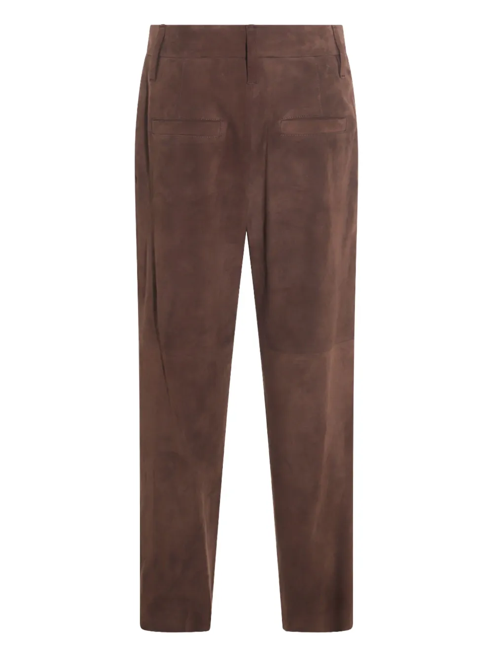 Brunello Cucinelli suede trousers - Bruin