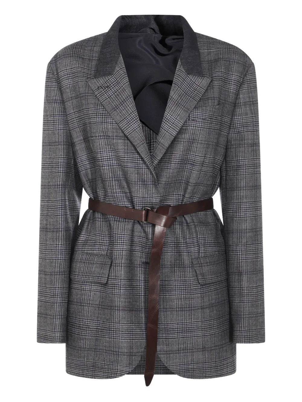 Brunello Cucinelli blazer con cinturón | gris | Image 1