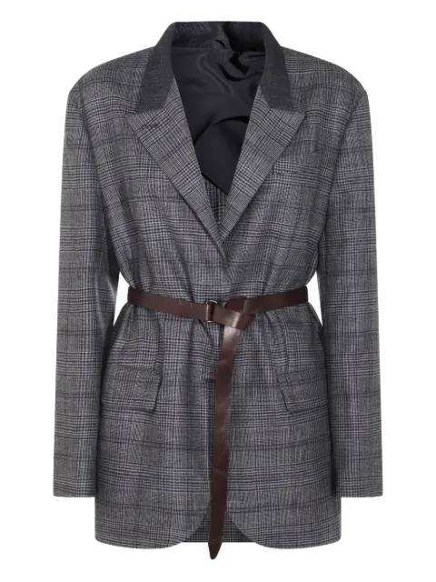 Brunello Cucinelli بليزر بحزام