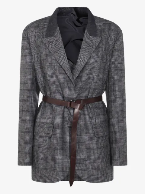 Brunello Cucinelli blazer con cinturón