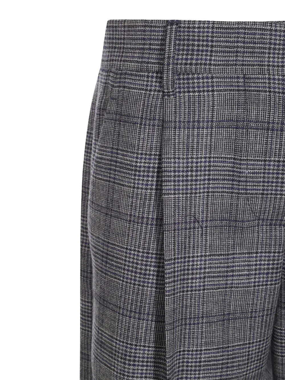 Brunello Cucinelli Geruite broek Grijs