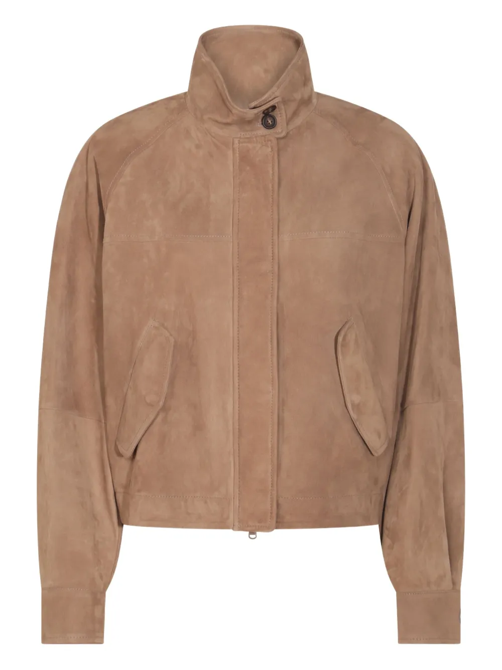 Brunello Cucinelli suede bomber jacket | Brown | Image 1