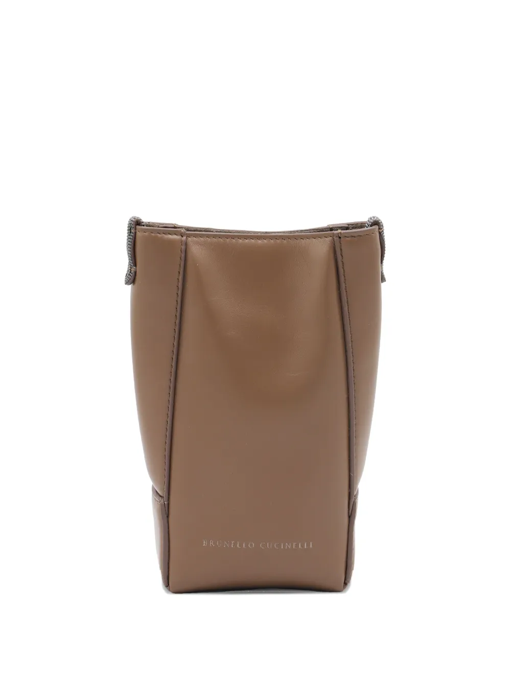 BRUNELLO CUCINELLI LEATHER SHOULDER BAG 
