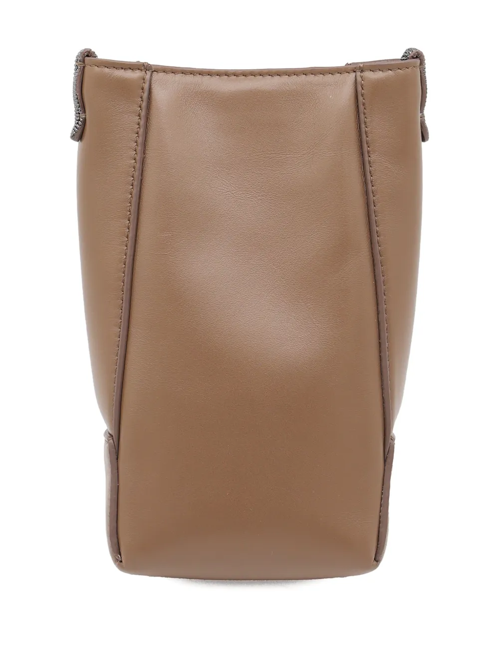 Brunello Cucinelli Leren schoudertas Bruin