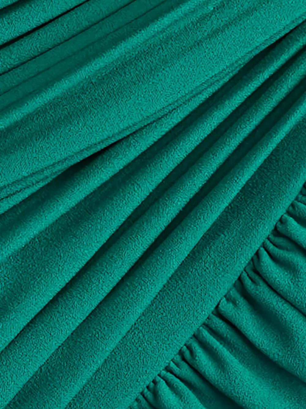 Tadashi Shoji Gedrapeerdee off-shoulder avondjurk Groen