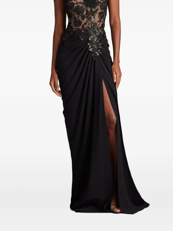 twist-front sweetheart neck jumpsuit