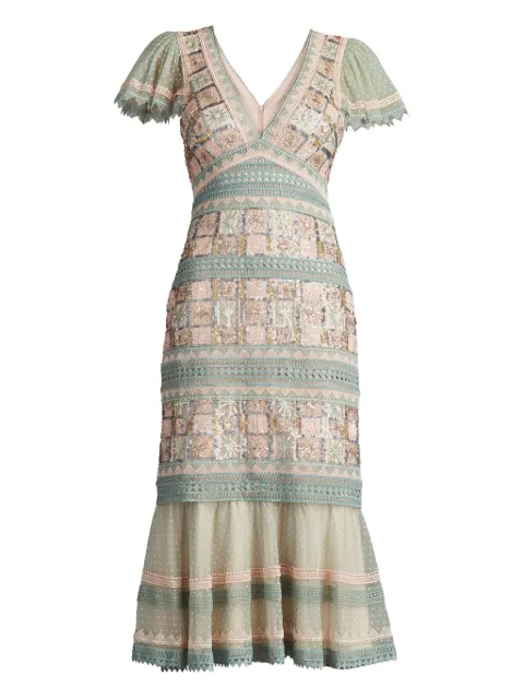 Tadashi Shoji Belle V-neck dress