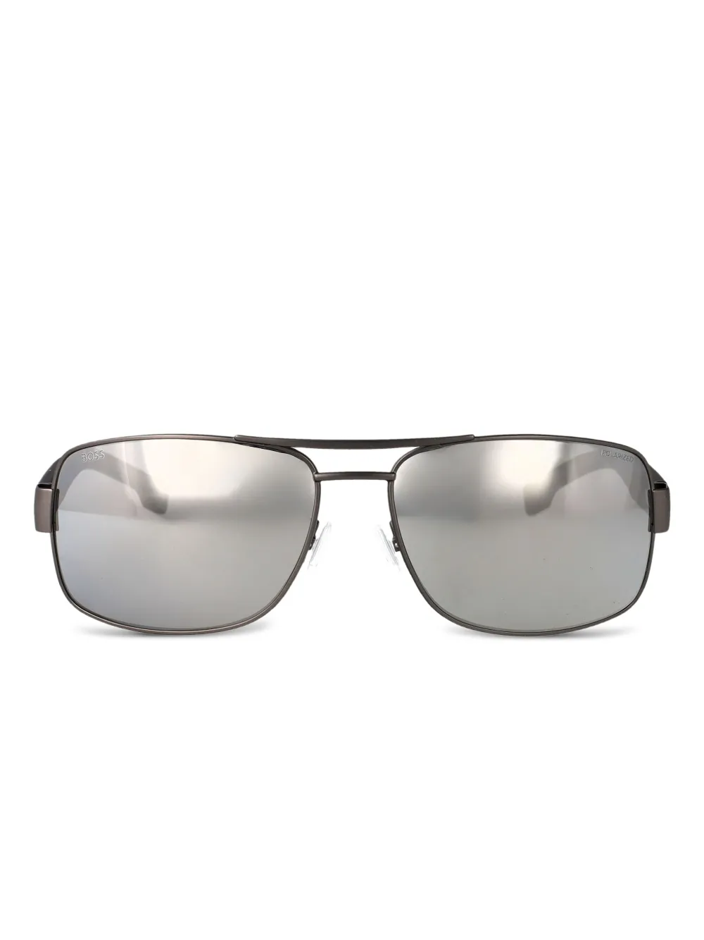 BOSS pilot-frame sunglasses | Silver | Image 1