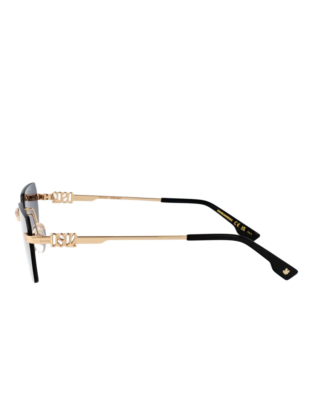 DSQUARED2 EYEWEAR Zonnebril met geometrisch montuur Goud
