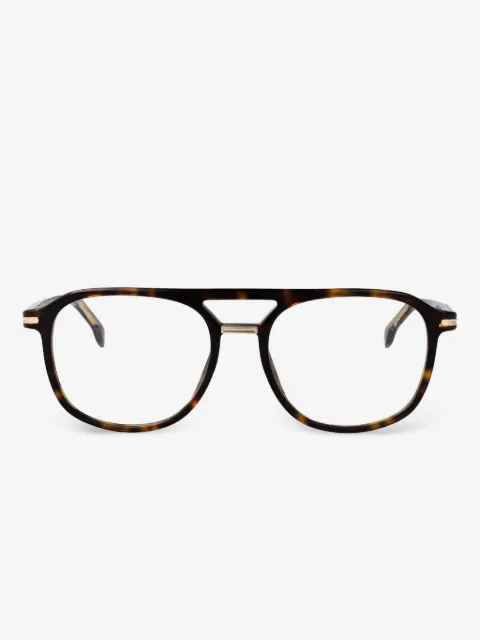 BOSS lentes con armazón estilo piloto