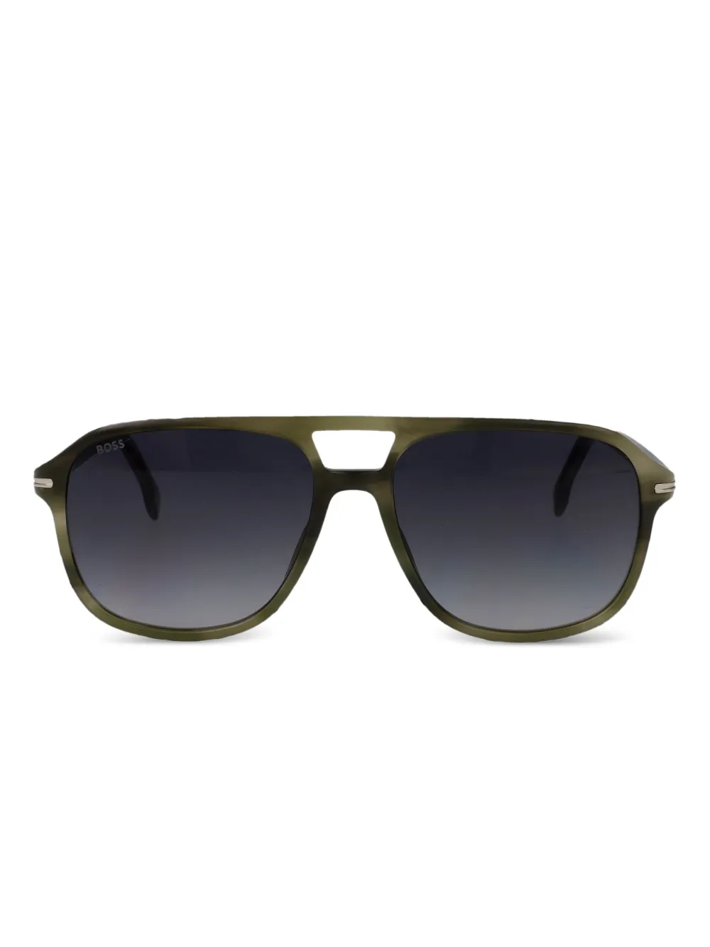BOSS pilot-frame sunglasses | Green | Image 1