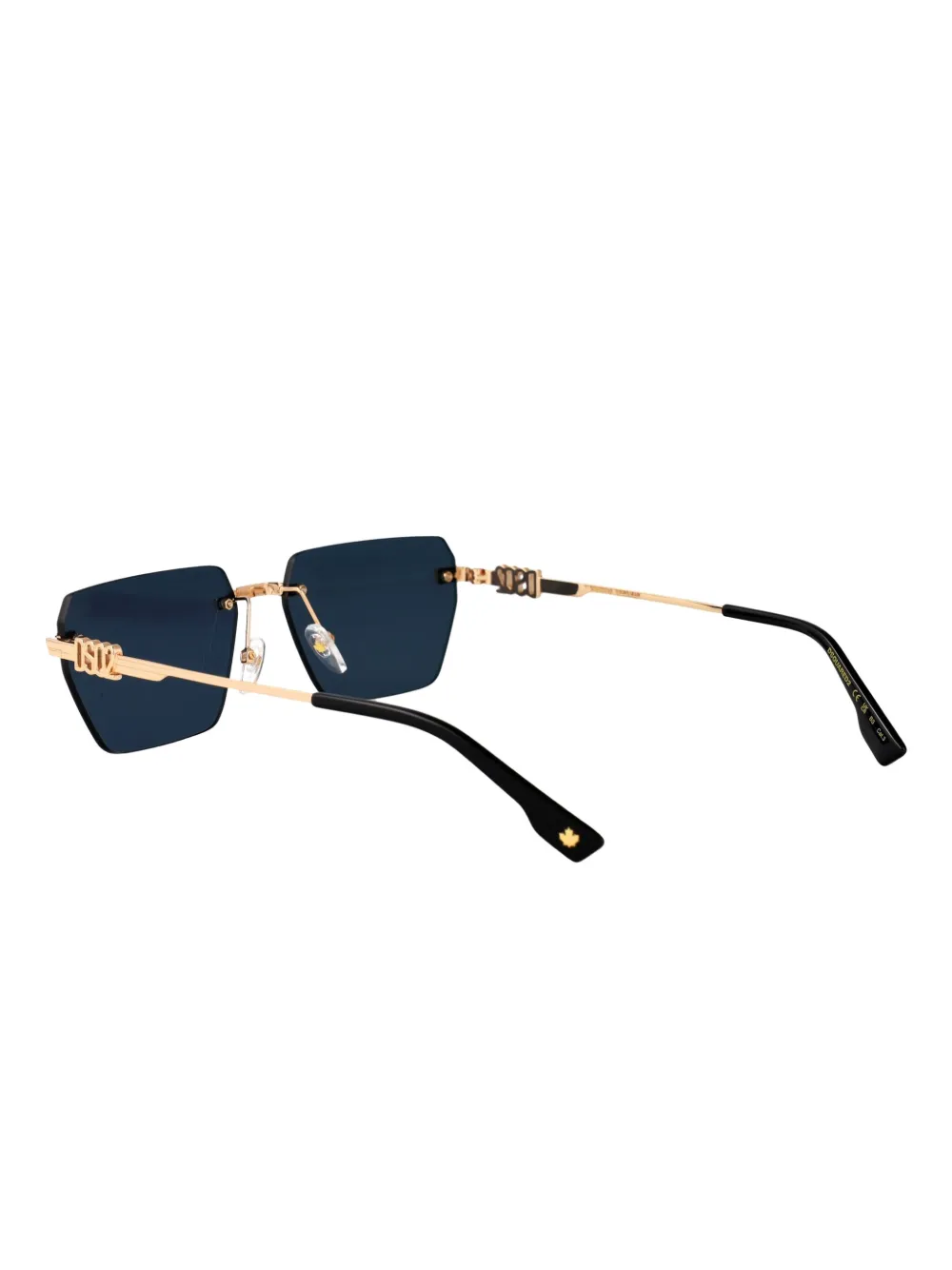 DSQUARED2 EYEWEAR Zonnebril met geometrisch montuur Goud