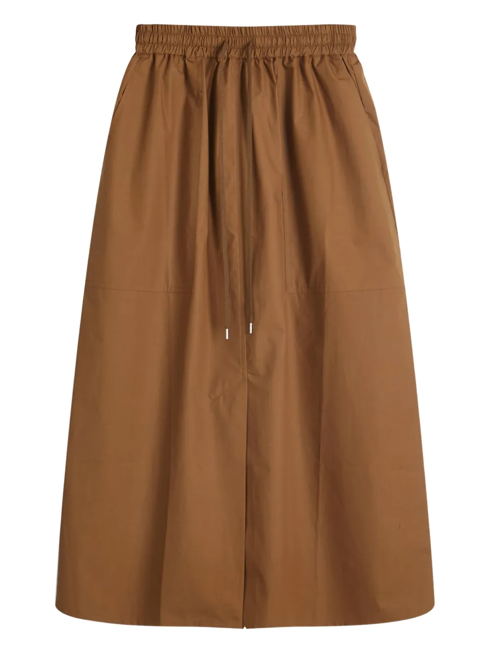 Studio Nicholson elasticated-waist side-pocket skirt | Brown | Image 1