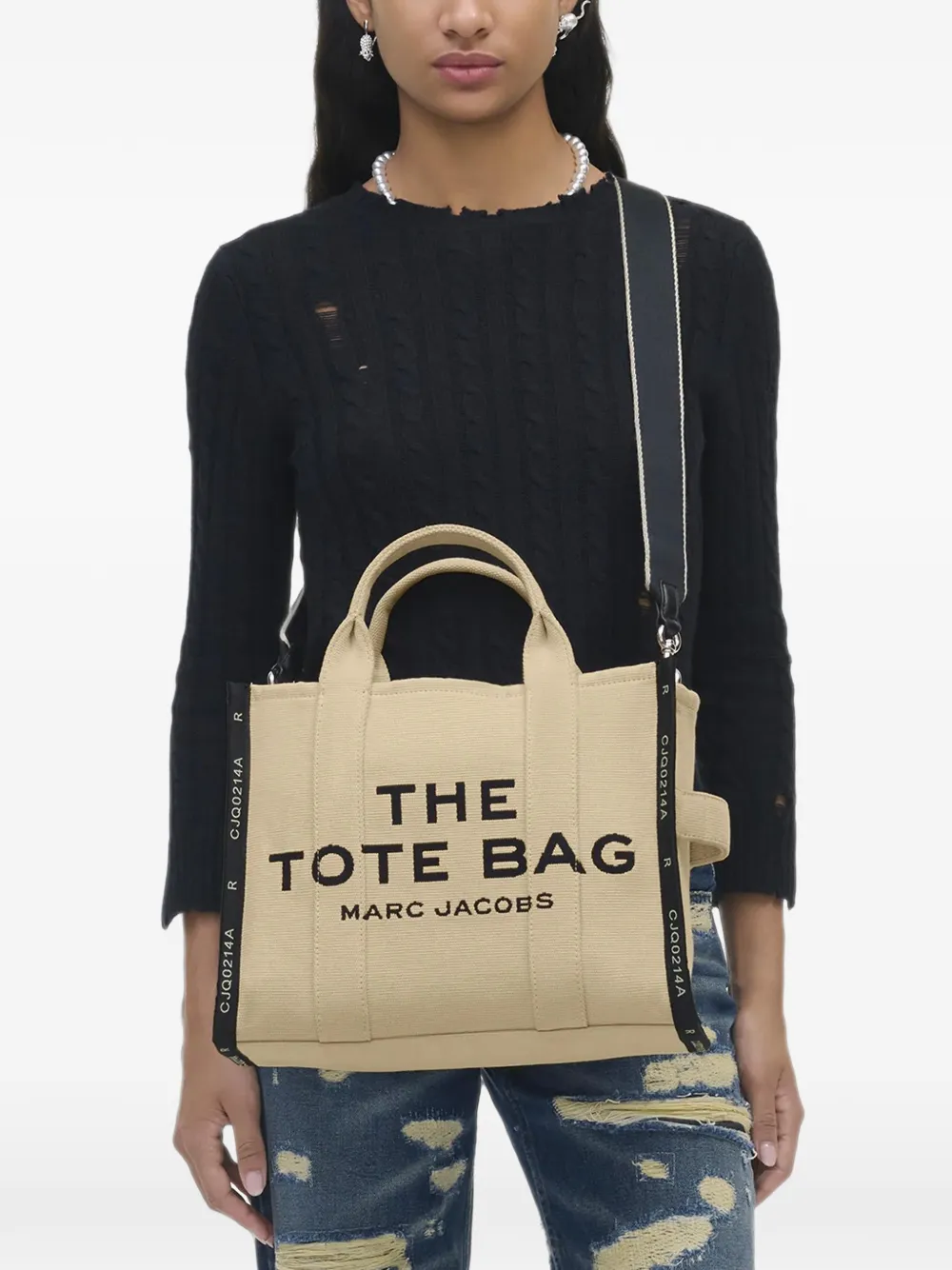 Marc Jacobs Medium shopper met logodetail Beige