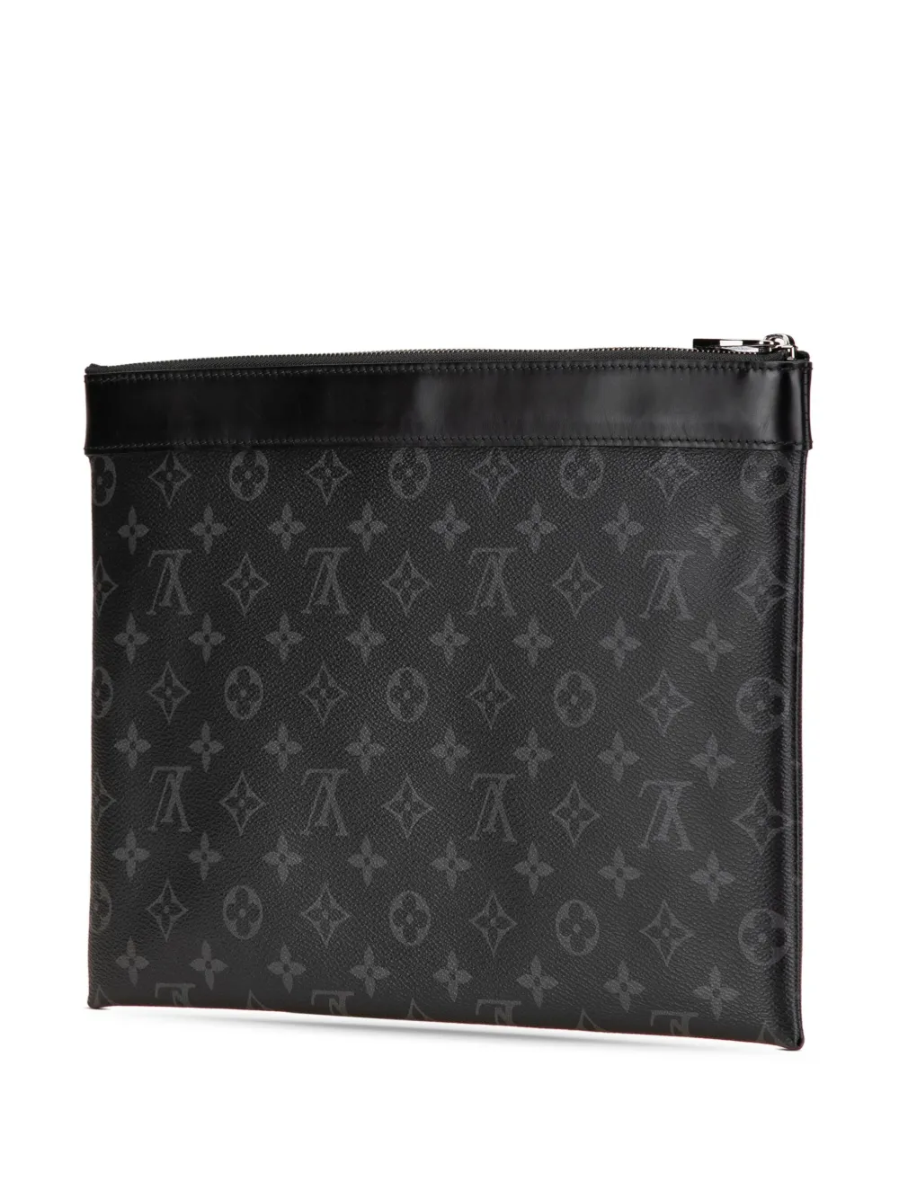 Pre-owned Louis Vuitton 2017 Monogram Eclipse Discovery Pochette Gm Clutch Bag