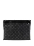 Louis Vuitton Pre-Owned 2017 Monogram Eclipse Discovery Pochette GM clutch bag - Black