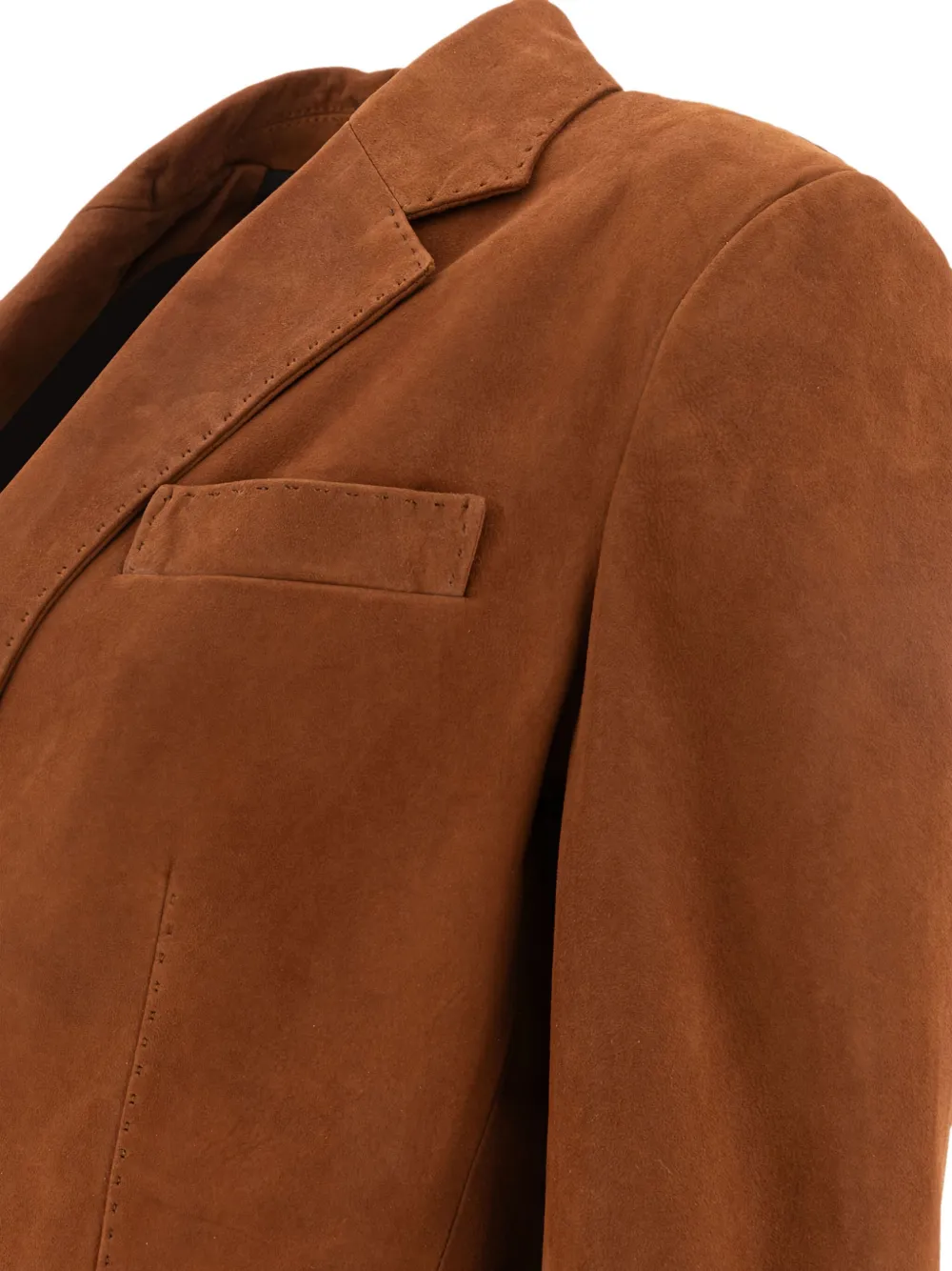 Tagliatore suede gold-button jacket Bruin