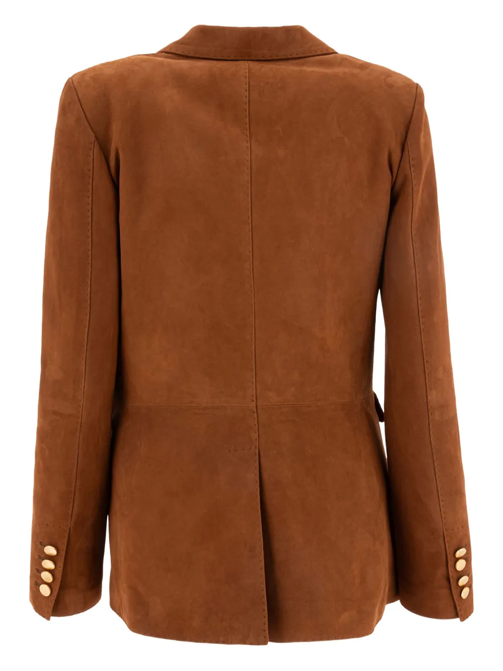 Tagliatore suede gold-button jacket Bruin