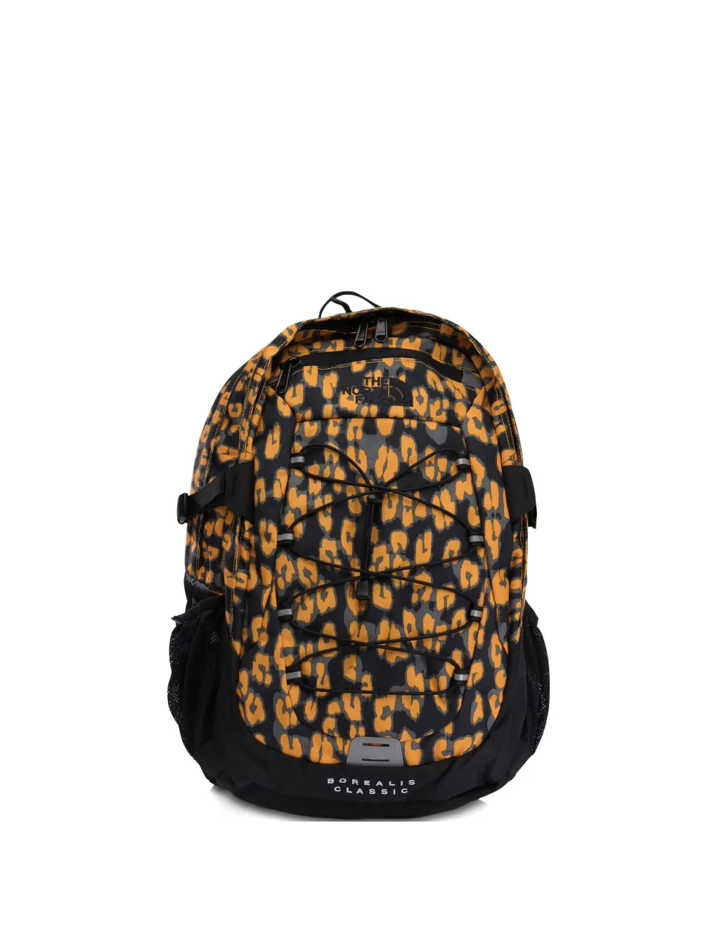 The North Face Leopard-print Drawstring Backpack In Black