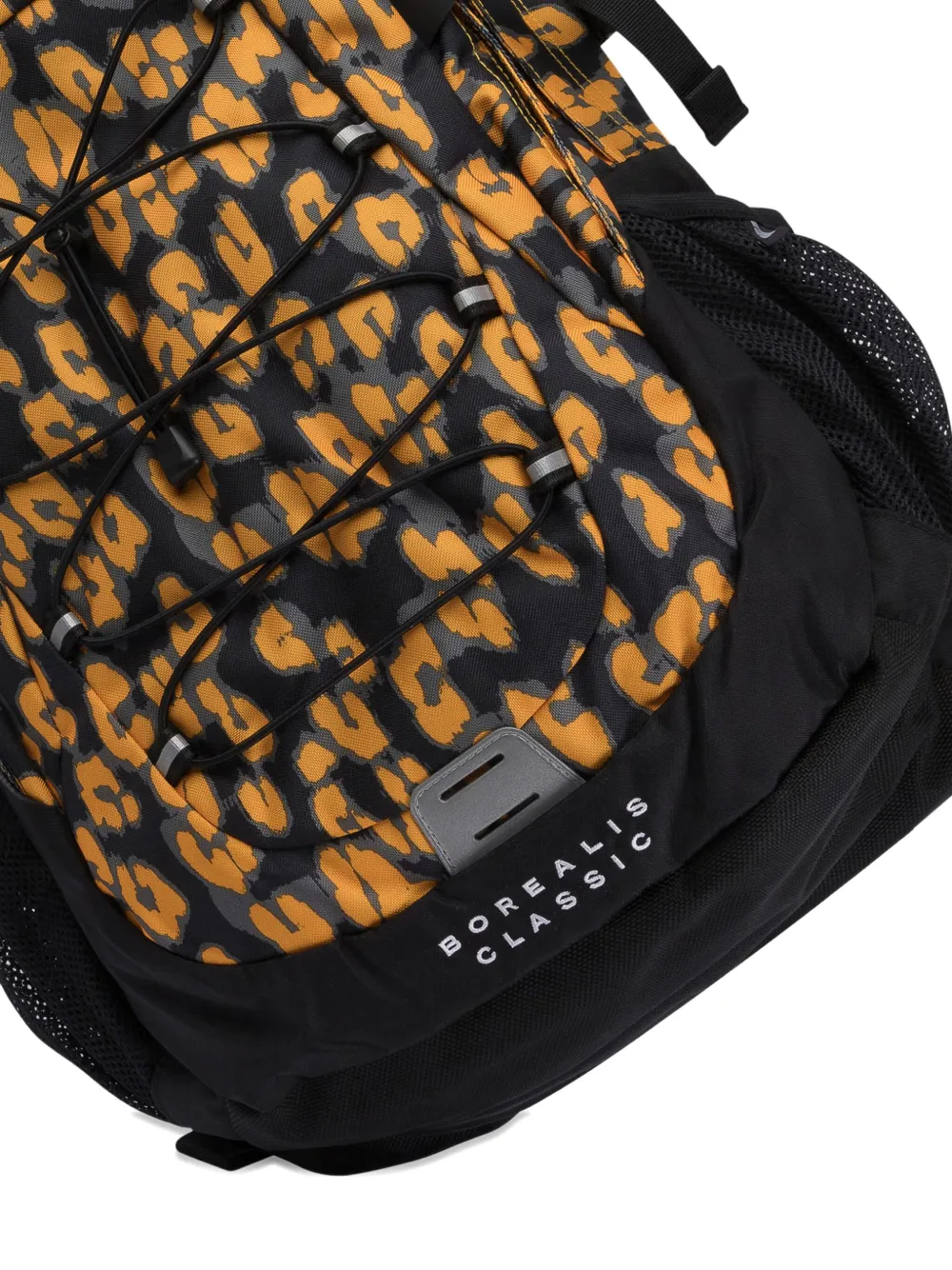 The North Face Leopard-print Drawstring Backpack In Black