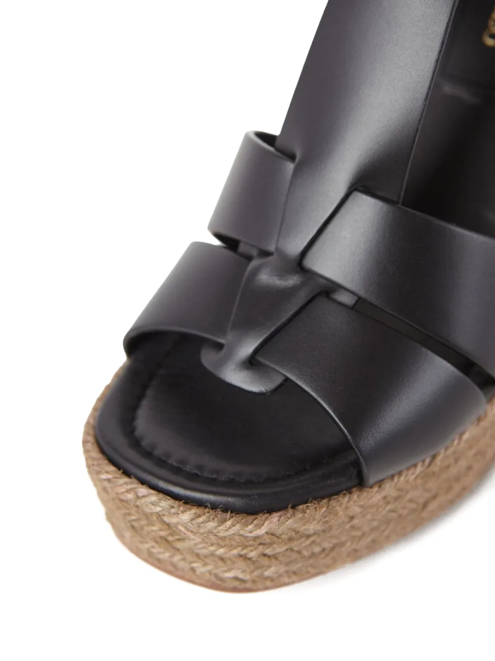 Paloma Barceló 100mm Alison wedge sandals Black