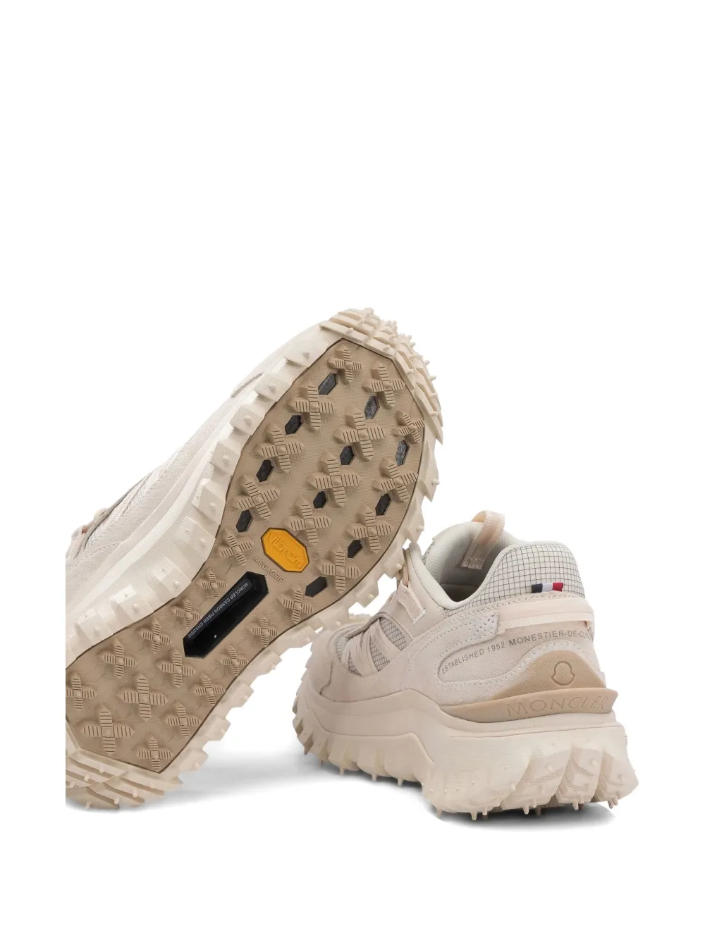 Moncler Trailgrip rubber-tread trainers Neutrals