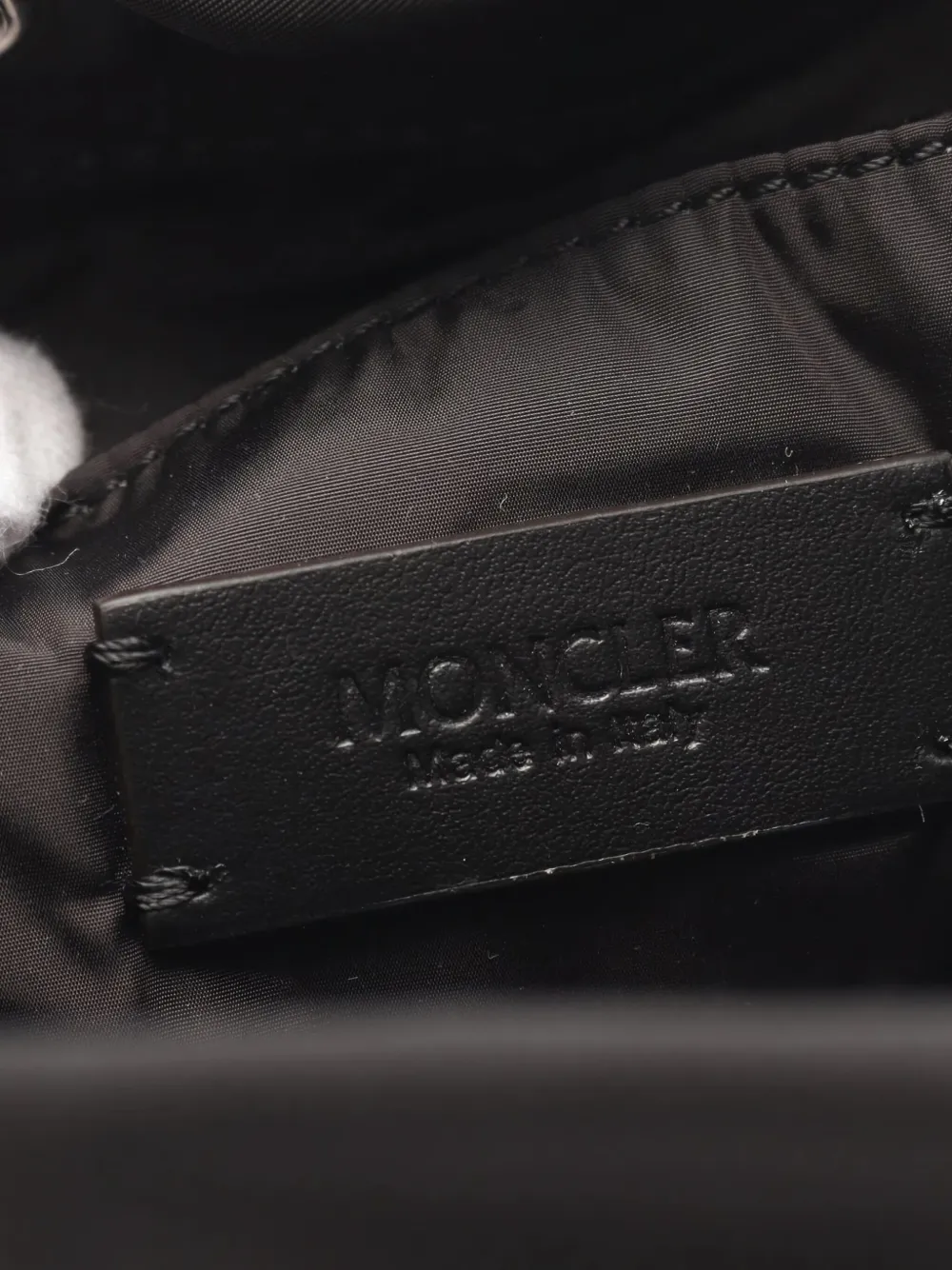 Moncler Trick Buckle-closure Crossbody Bag In Black
