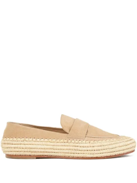 Paloma Barceló Billie loafers i mocka