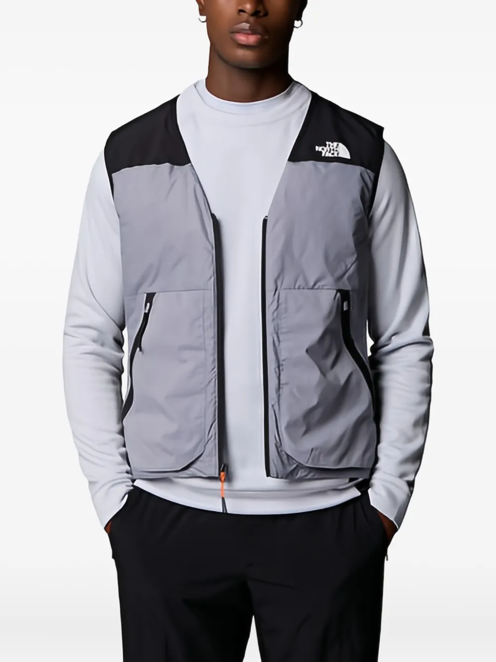 The North Face Mountain Athletics Utility Zip-front Gilet In Gray