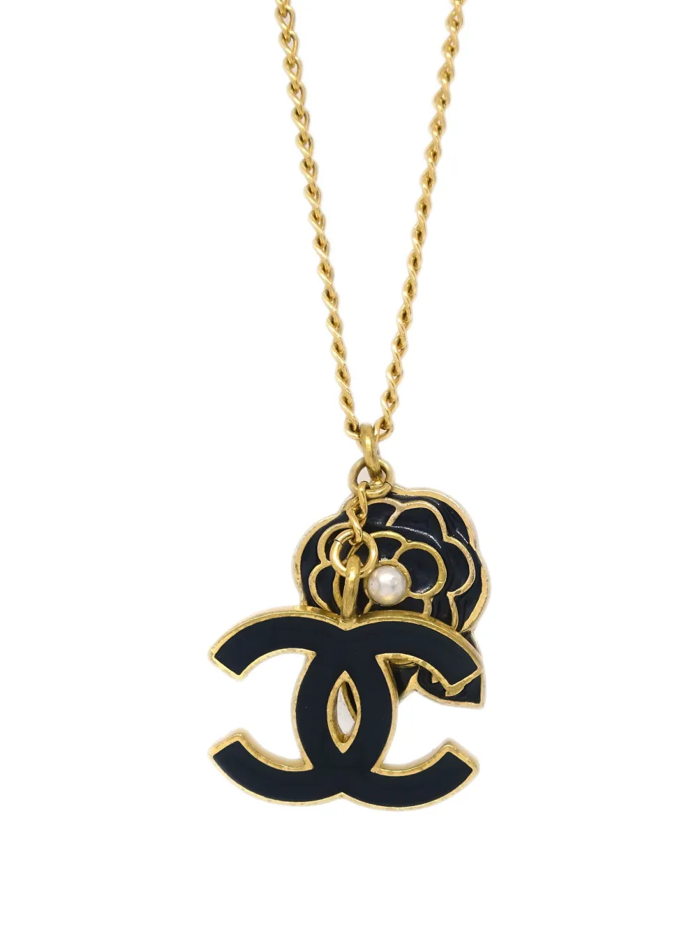 CHANEL Pre-Owned collier à pendentif Camellia (2002) | Image 2