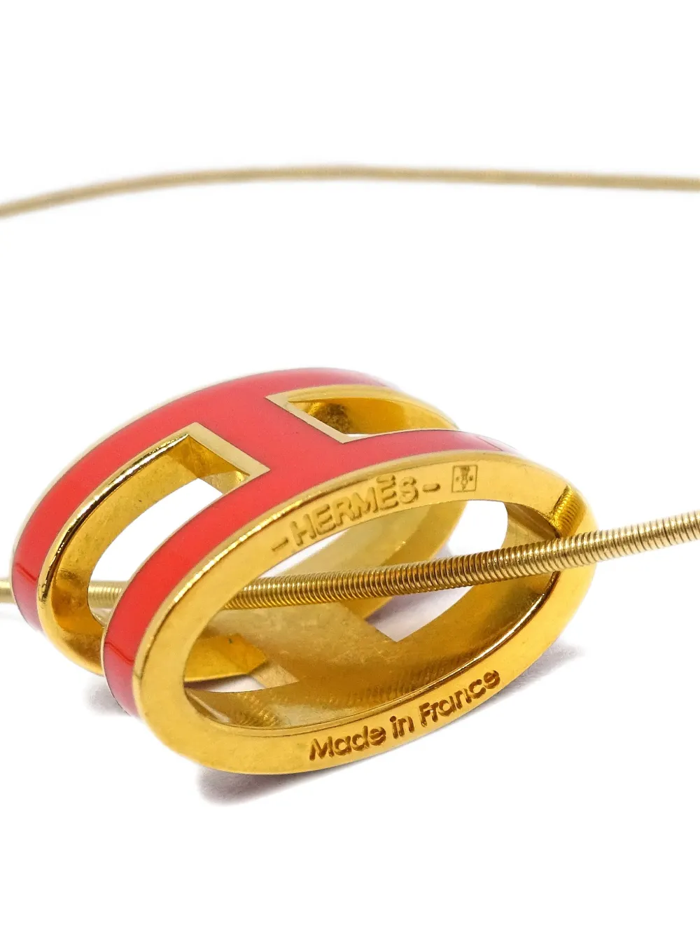 Pre-owned Hermes 1990-2000s Pop H Necklace