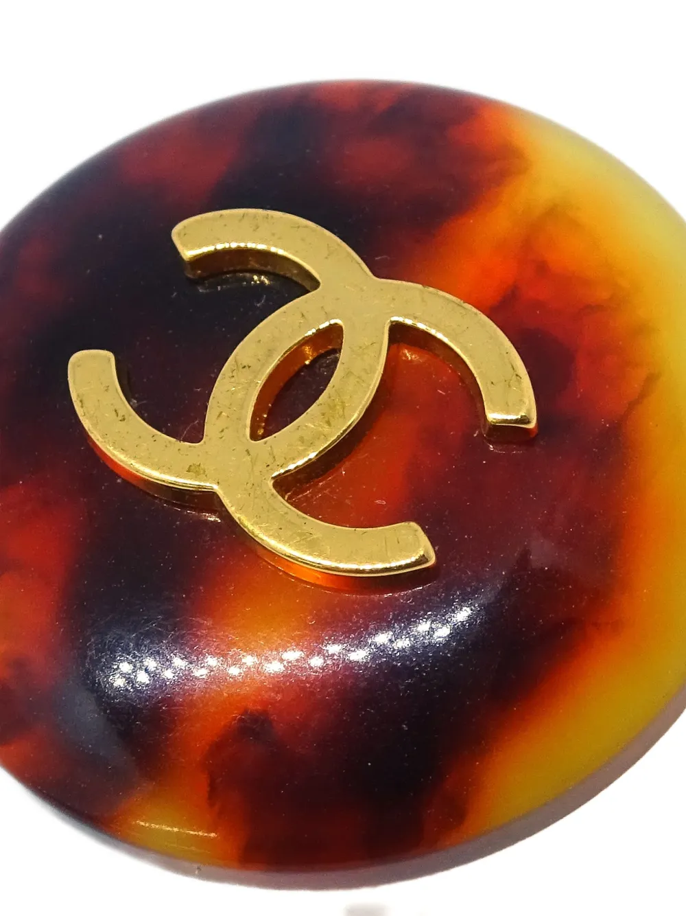 Pre-owned Chanel 1997 Cc Clip-on Earrings