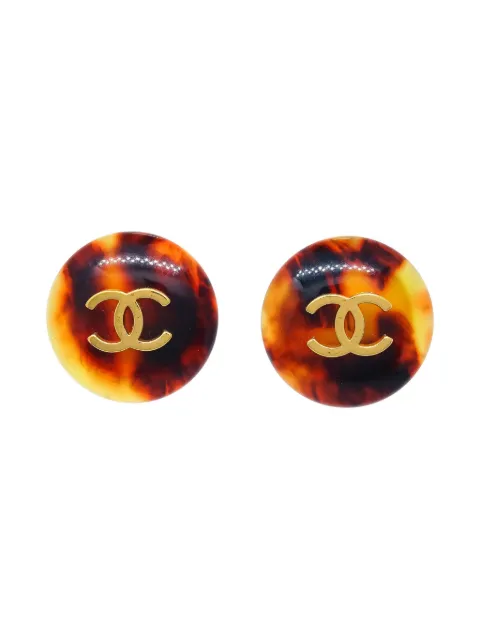 CHANEL Pre-Owned 1997 CC clip-on earrings